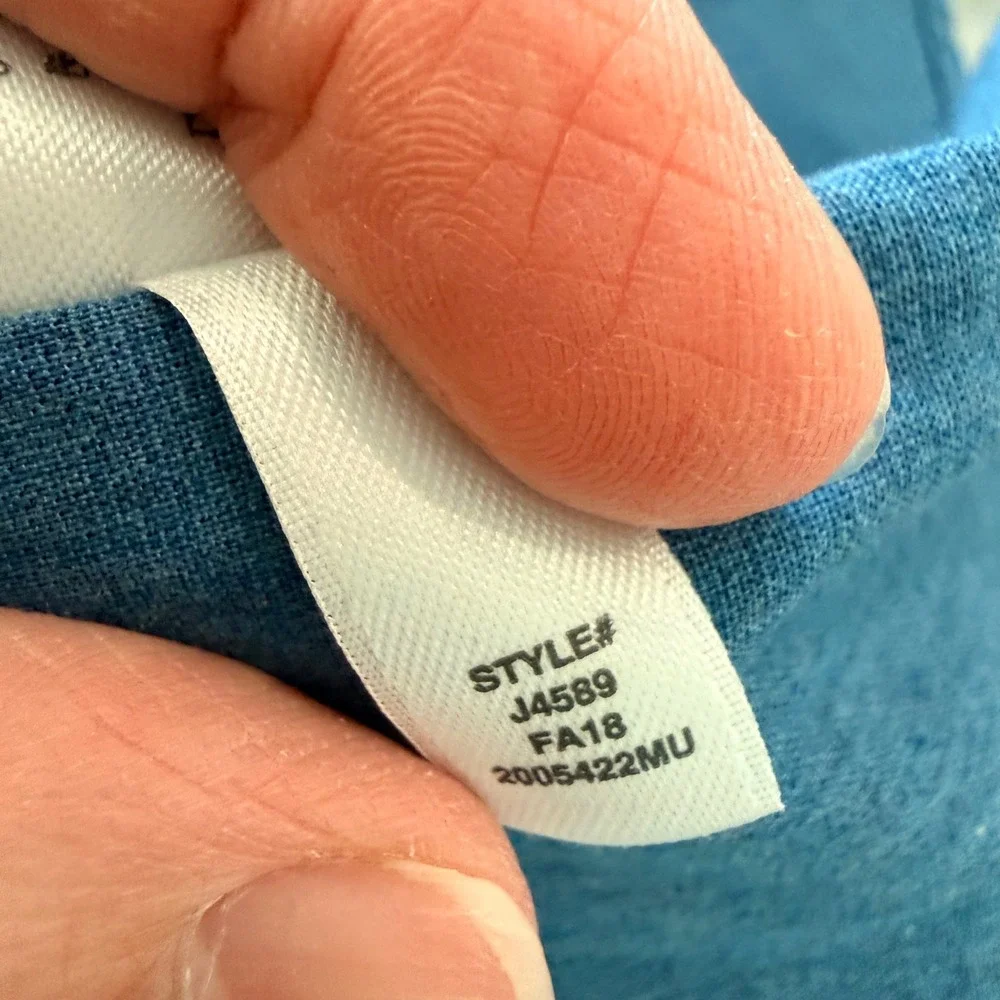 J.Crew Mercantile Flex Slim Mens Small Blue Button Down Shirt J4589 NWT